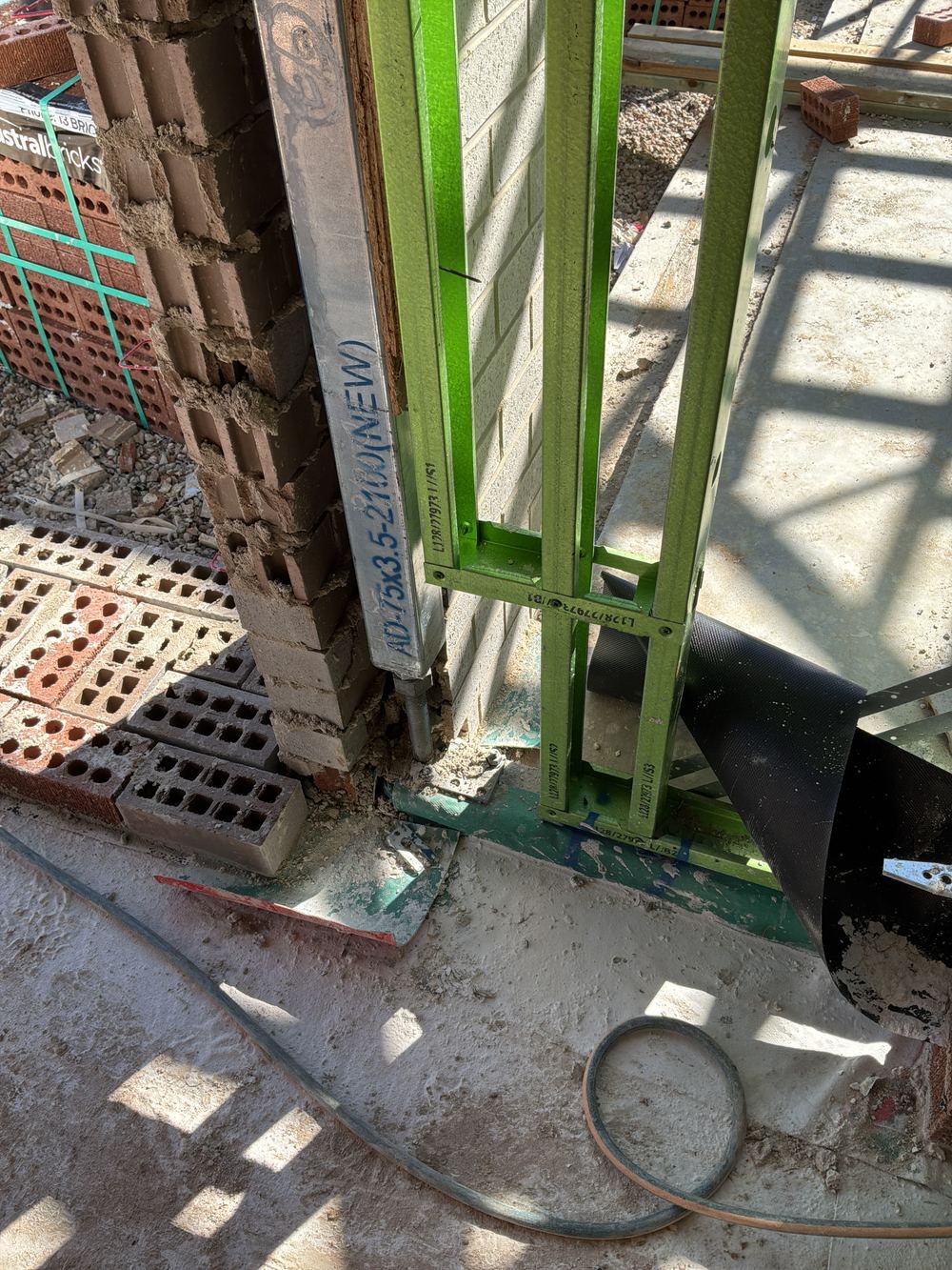 Bottom plate cut through in a load bearing wall without an approved fix, found during a frame inspection in Rouse Hill